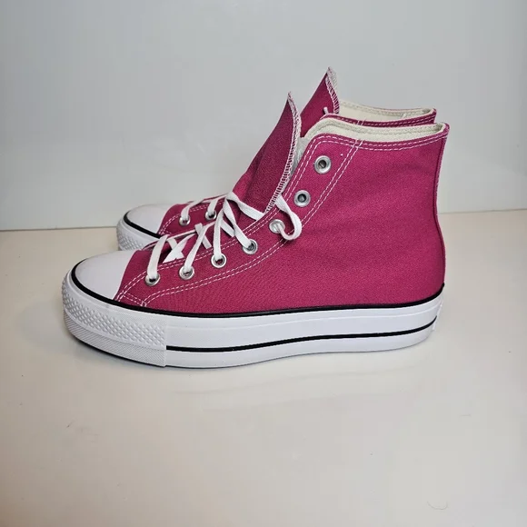 Converse Chuck Taylor All Star Lift Platform High Top Sneakers Pink Size 9.5 - Picture 4 of 11
